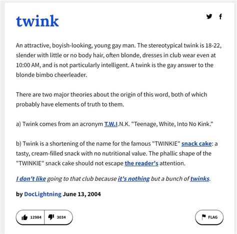 gay twinkie|Dear internet: THIS is what the word 'twink' really means .